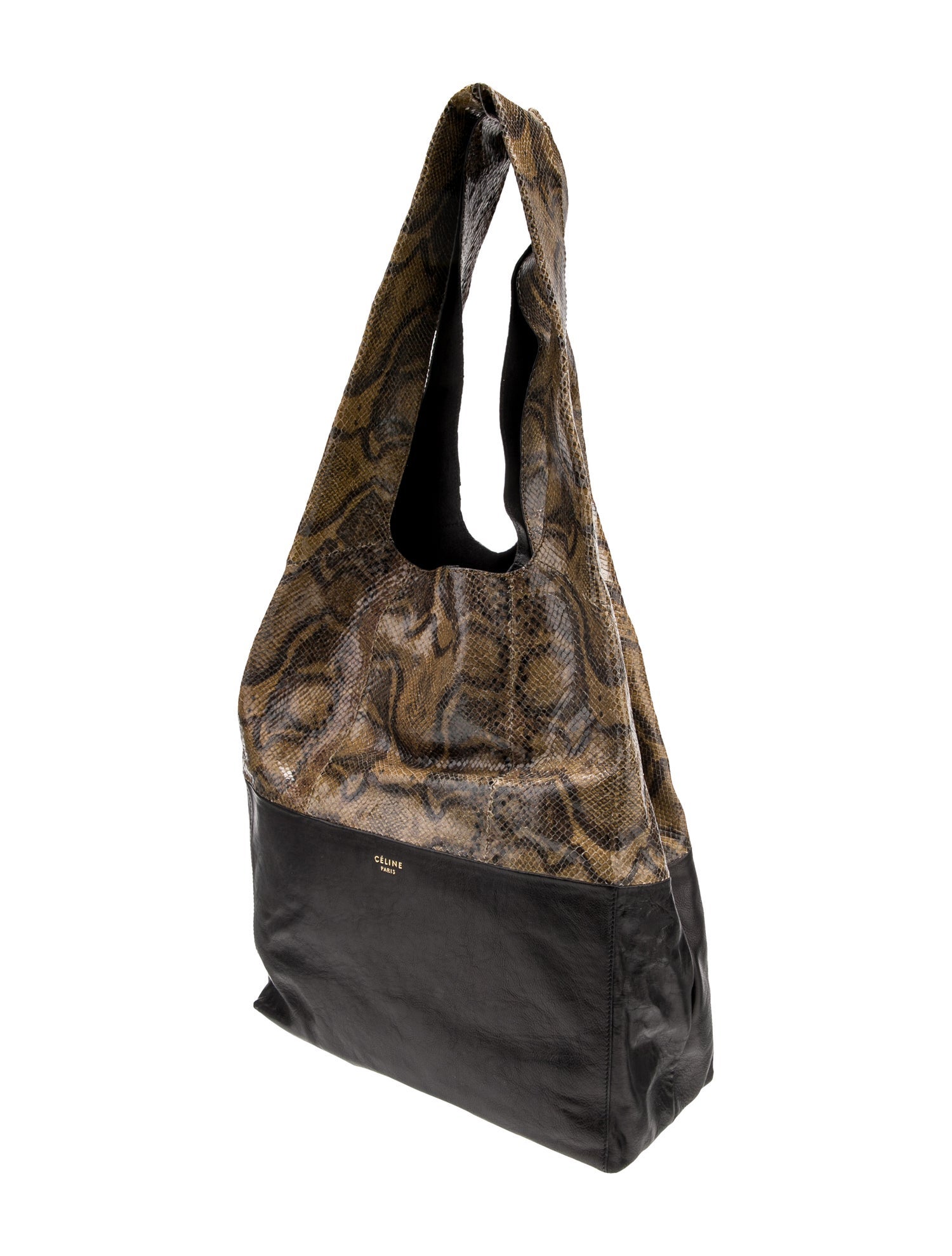 Celine Python Cabas Hobo Vintage